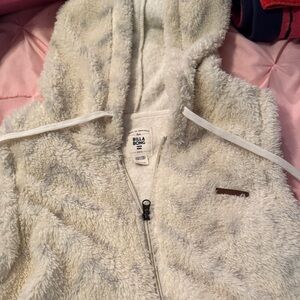 Billabong Kids Off-White Fleece Vest